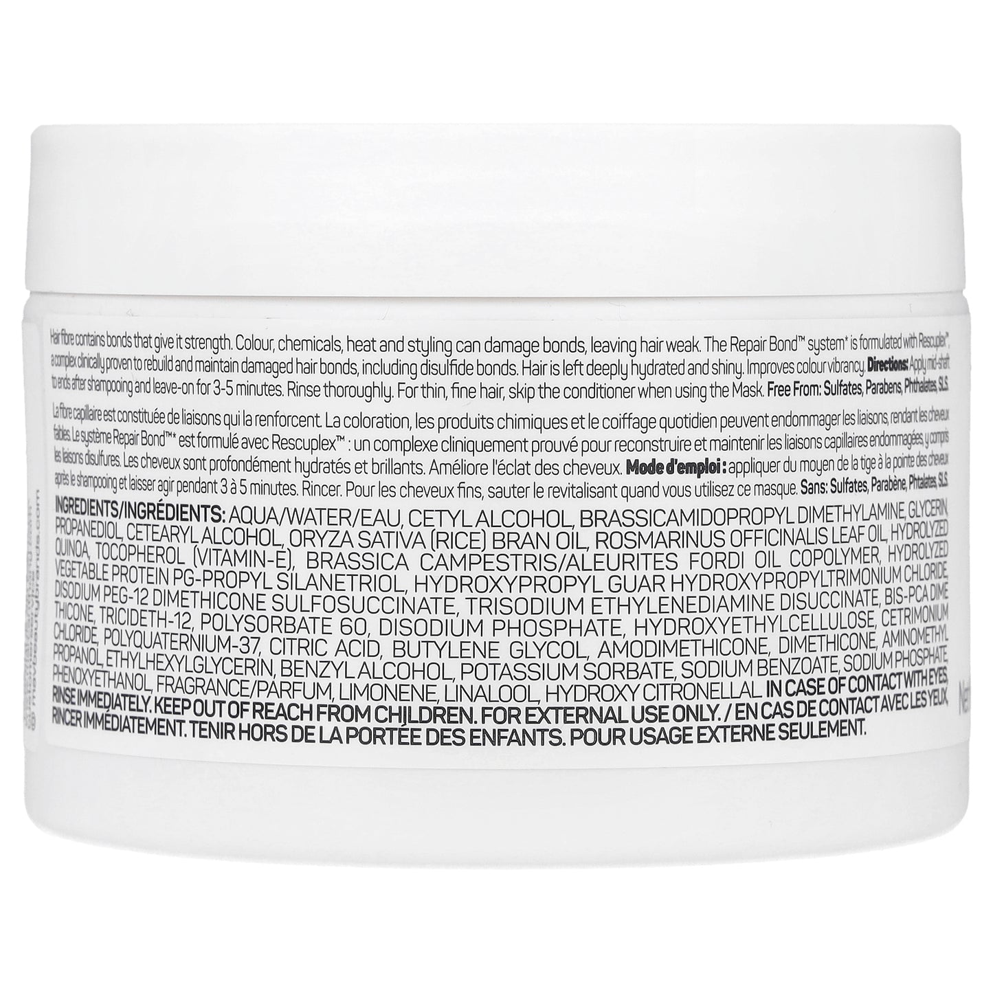 Marc Anthony, Repair Bond, Rescuplex™, Concentrated Hydrating Mask, 8 oz (227 g)