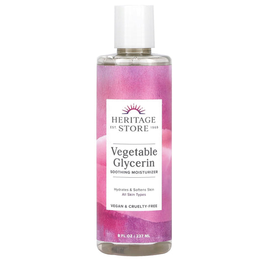 Heritage Store, Vegetable Glycerin, Soothing Moisturizer, All Skin Types, 8 fl oz (237 ml)