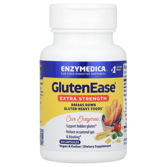 Enzymedica, GlutenEase®, Extra Strength, 30 Capsules