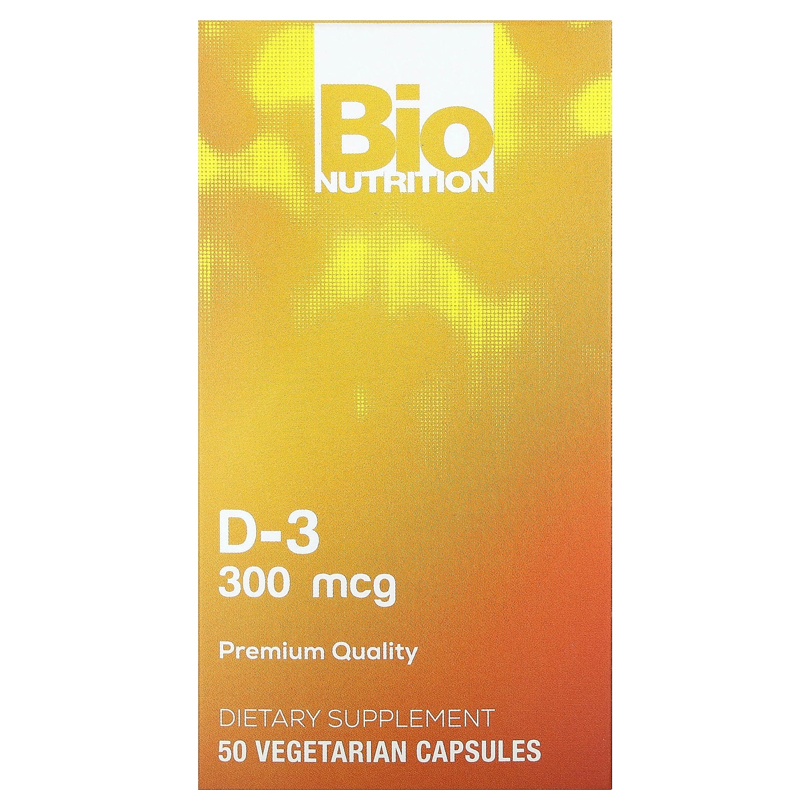 Bio Nutrition, D-3 , 300 mcg , 50 Vegetarian Capsules