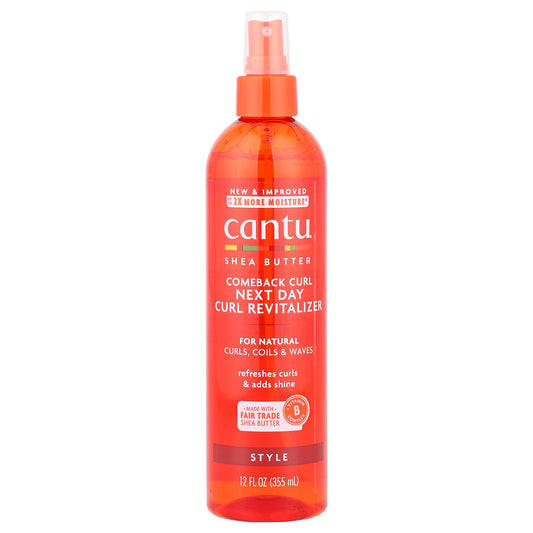 Cantu, Shea Butter, Comeback Curl Next Day Curl Revitalizer, 12 fl oz (355 ml)