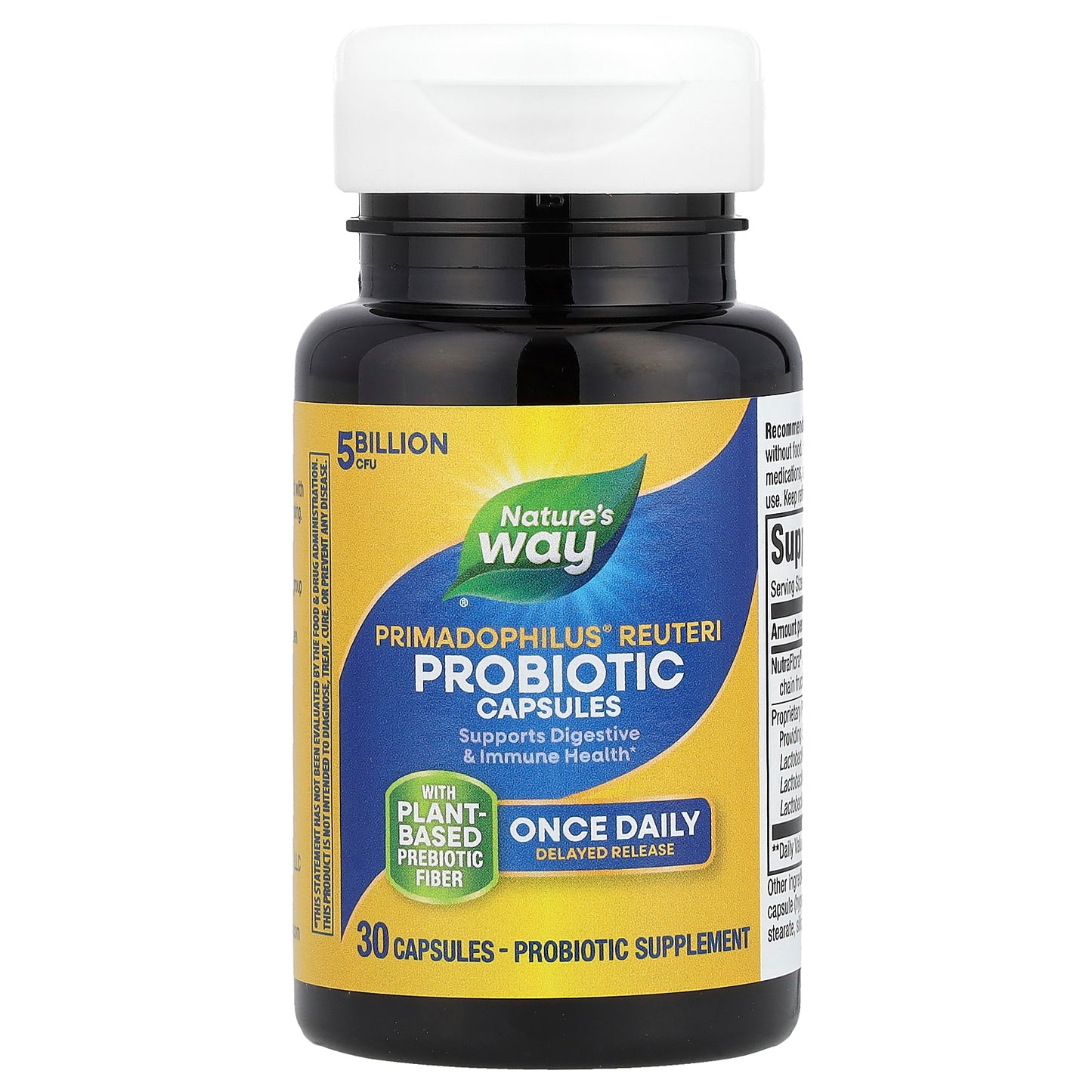 Nature's Way, Primadophilus® Reuteri Probiotic, 5 Billion CFU, 30 Capsules