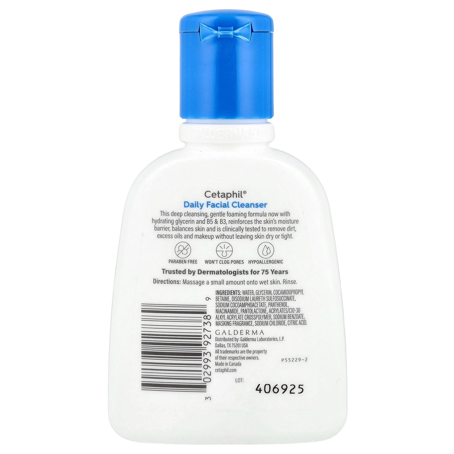 Cetaphil, Daily Facial Cleanser, Normal to Oily Skin, 4 fl oz (118 ml)