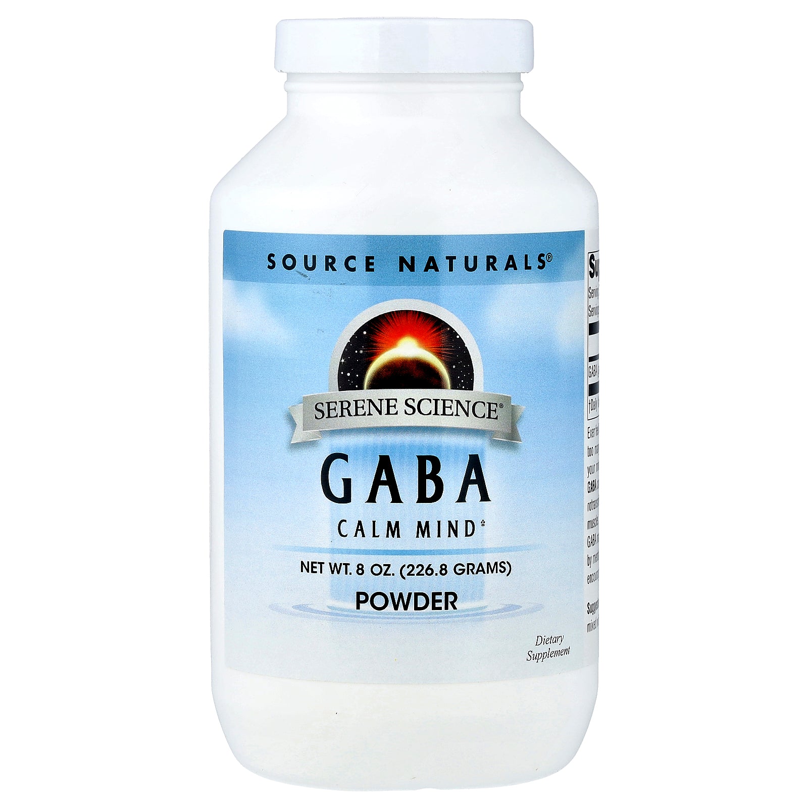 Source Naturals, Serene Science®, GABA Powder, 8 oz (226.8 g)