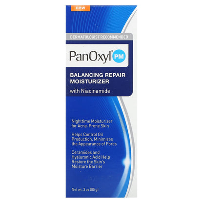 PanOxyl, PM, Balancing Repair Moisturizer with Niacinamide, 3 oz (85 g)