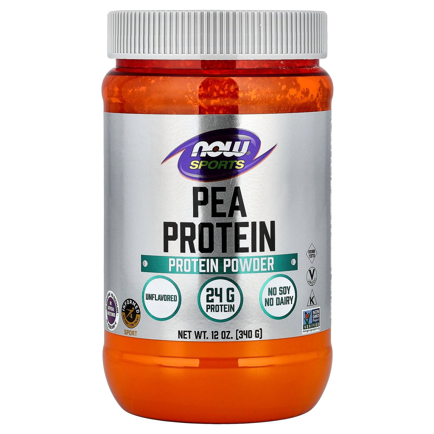 NOW Foods, Sports, Pea Protein, Unflavored, 12 oz (340 g)