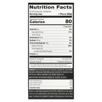 RxSugar, Swealthy Snax™, Snack Bars, Caramel, 8 Packs, 1 oz (28 g) Each