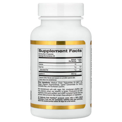 California Gold Nutrition, Urolithin A, 250 mg, 60 Liquid Veggie Capsules