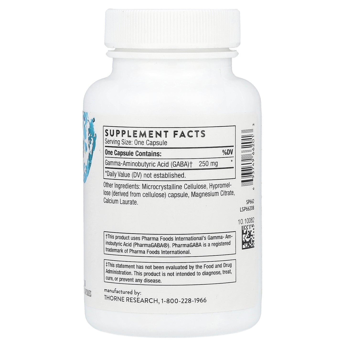 Thorne, PharmaGABA-250, 60 Capsules (250 mg per Capsule)