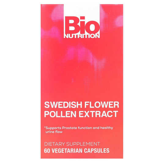 Bio Nutrition, Swedish Flower Pollen Extract, 500 mg , 60 Vegetarian Capsules