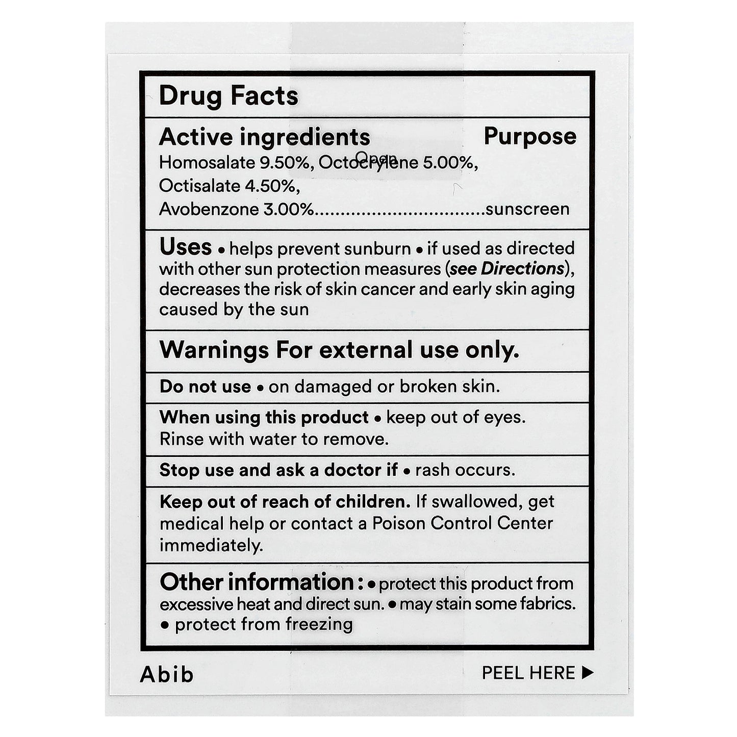 Abib, Quick Sunstick Protect Bar, SPF 50+, 0.77 oz (22 g)