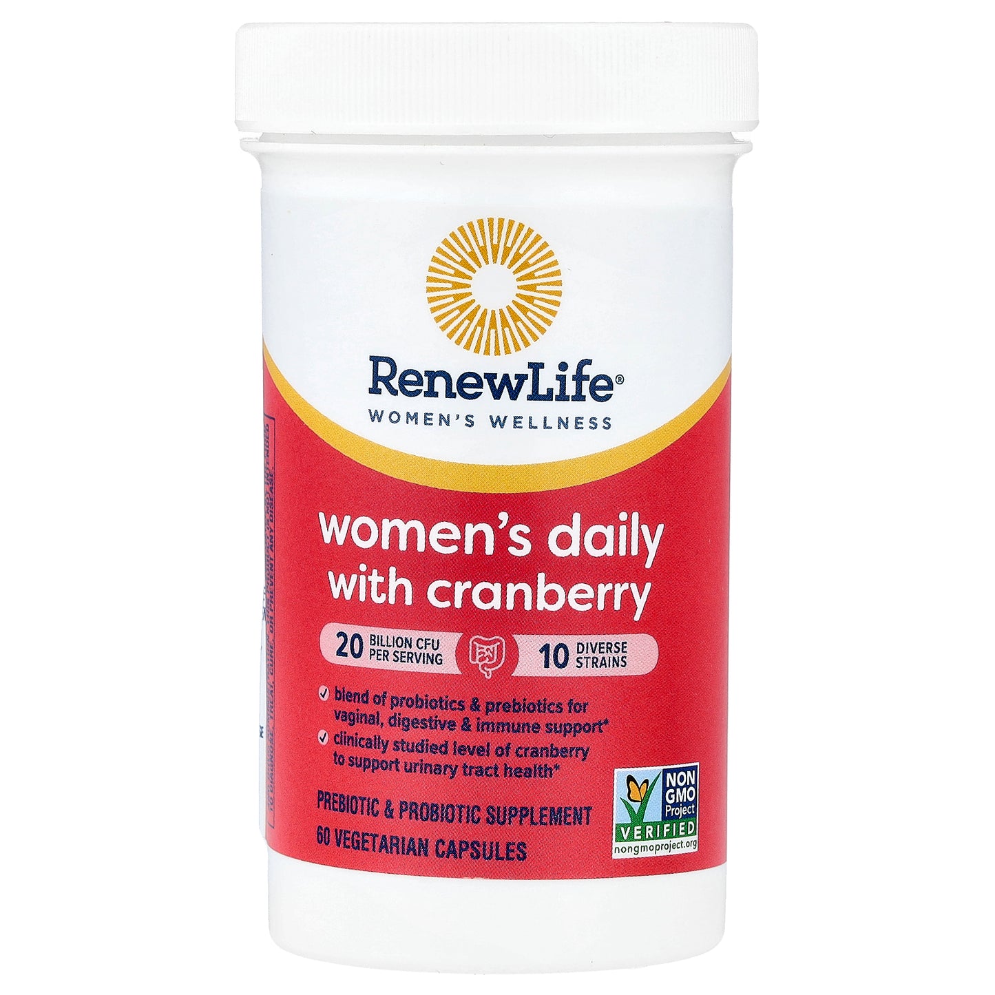 Renew Life, Women's Daily with Cranberry, 60 Vegetarian Capsules