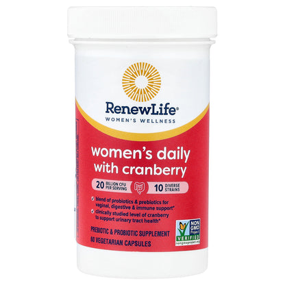 Renew Life, Women's Daily with Cranberry, 60 Vegetarian Capsules