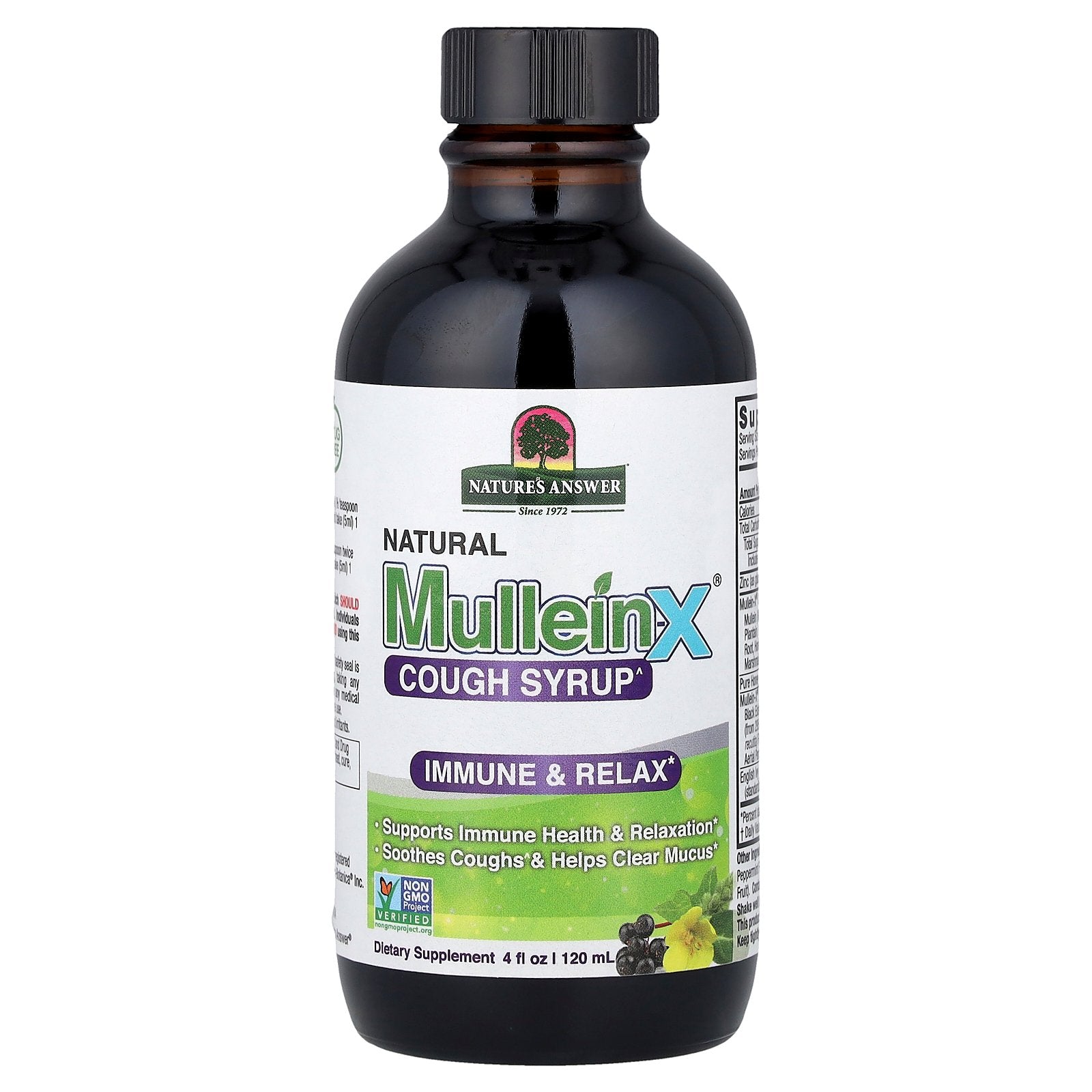 Nature's Answer, Natural Mullein-X® Cough Syrup, 4 fl oz (120 ml)