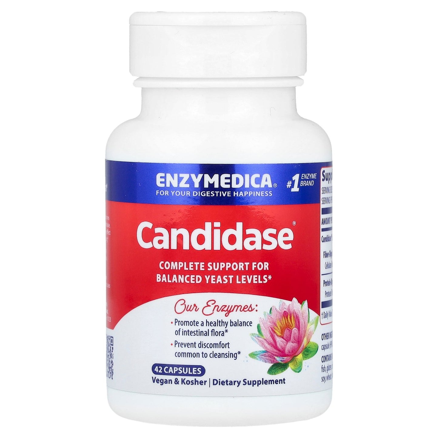 Enzymedica, Candidase, 42 Capsules