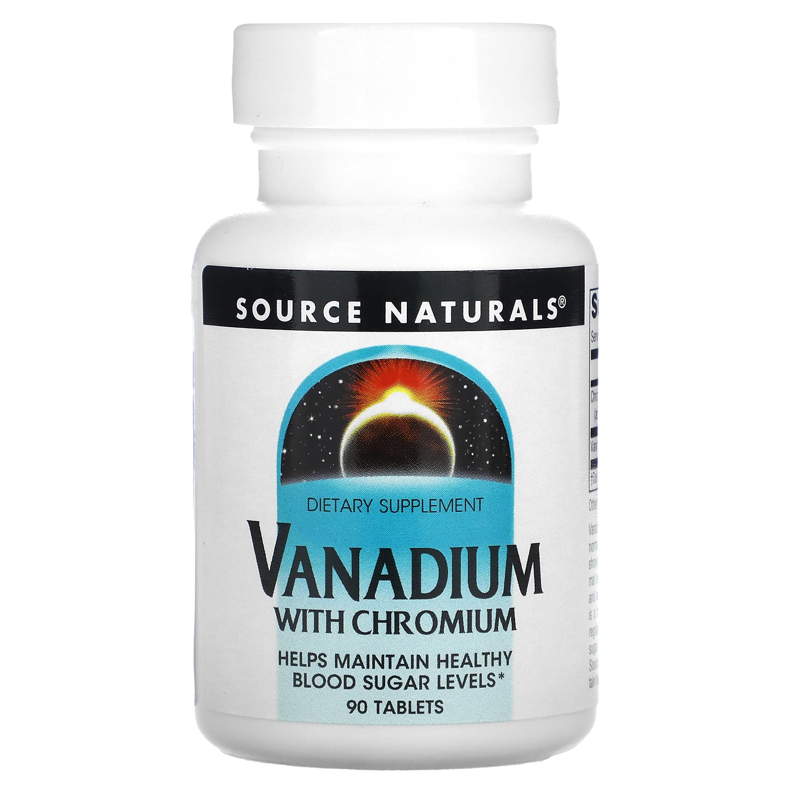 Source Naturals, Vanadium With Chromium, 90 Tablets