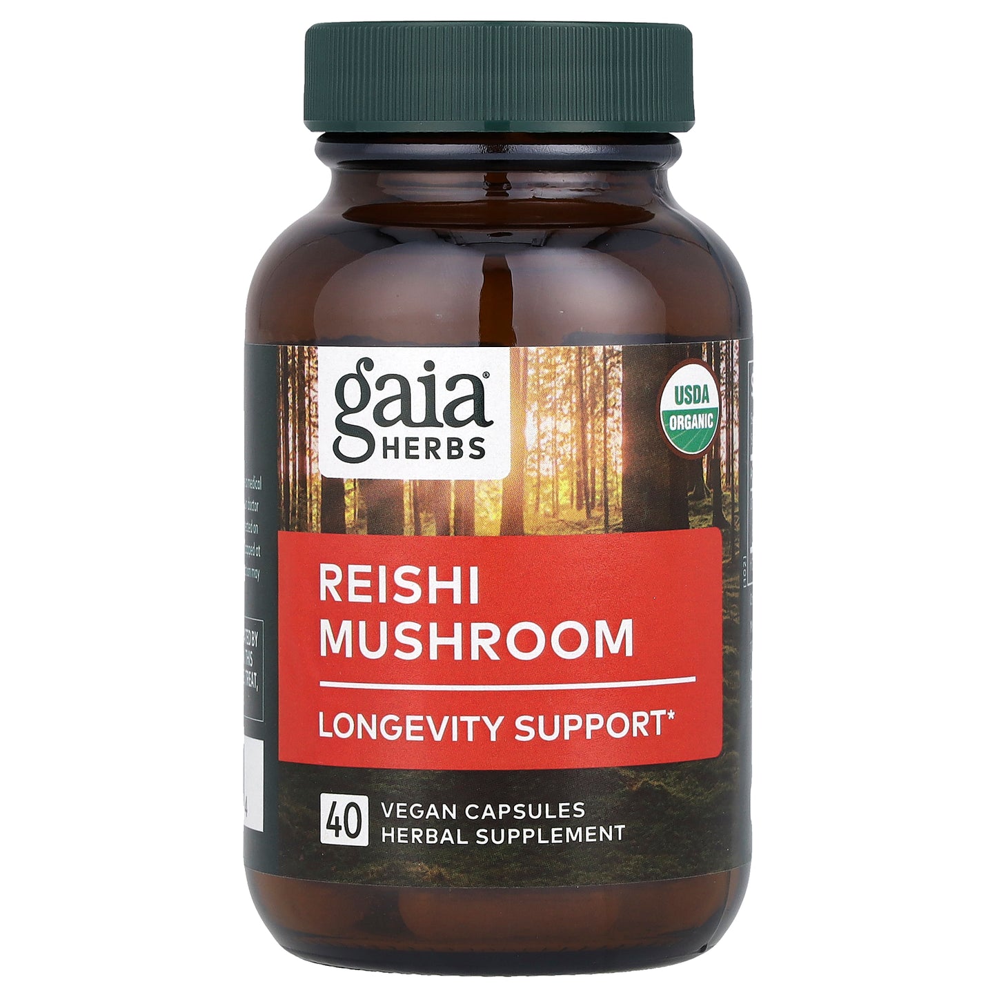 Gaia Herbs, Reishi Mushroom, 450 mg, 40 Vegan Capsules