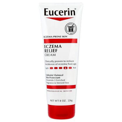 Eucerin, Eczema Relief Cream, Fragrance Free, 8 oz (226 g)