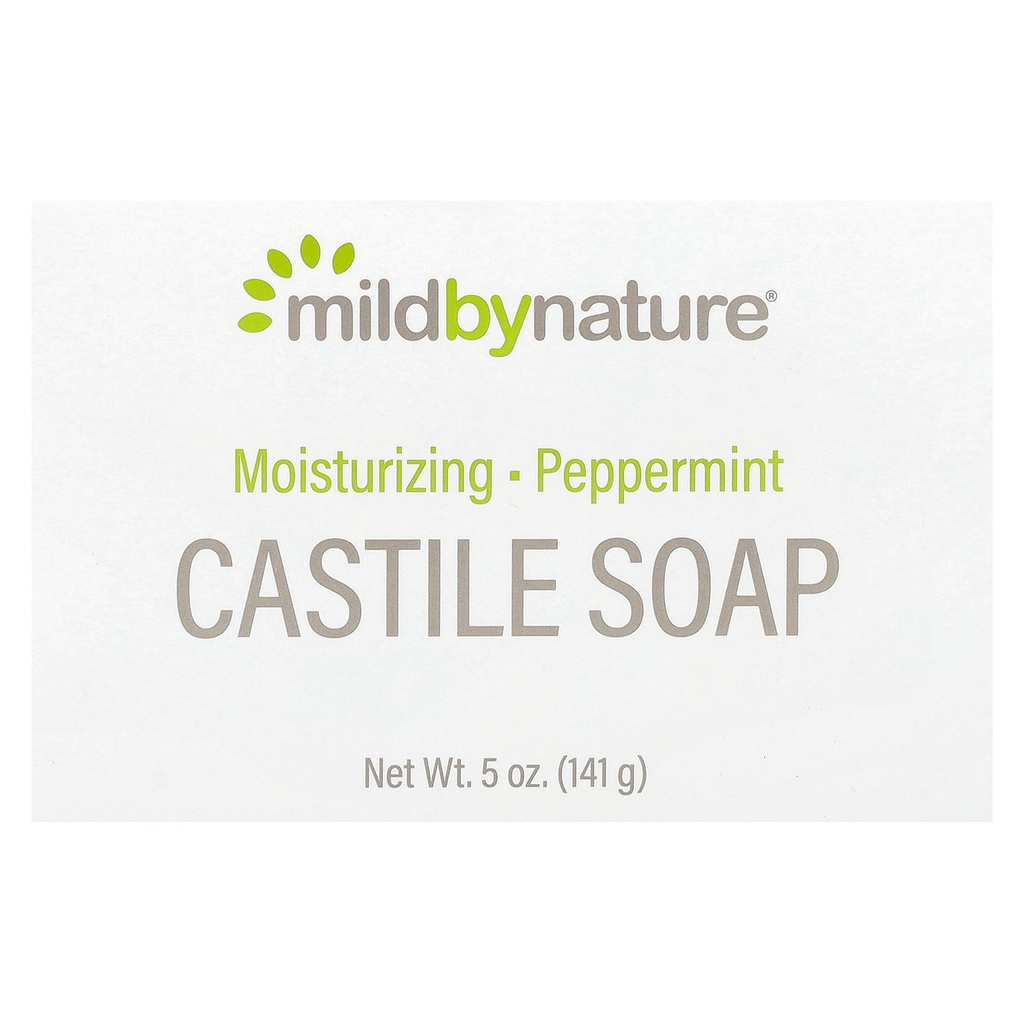 Mild By Nature, Castile Bar Soap, Peppermint, 5 oz (141 g)