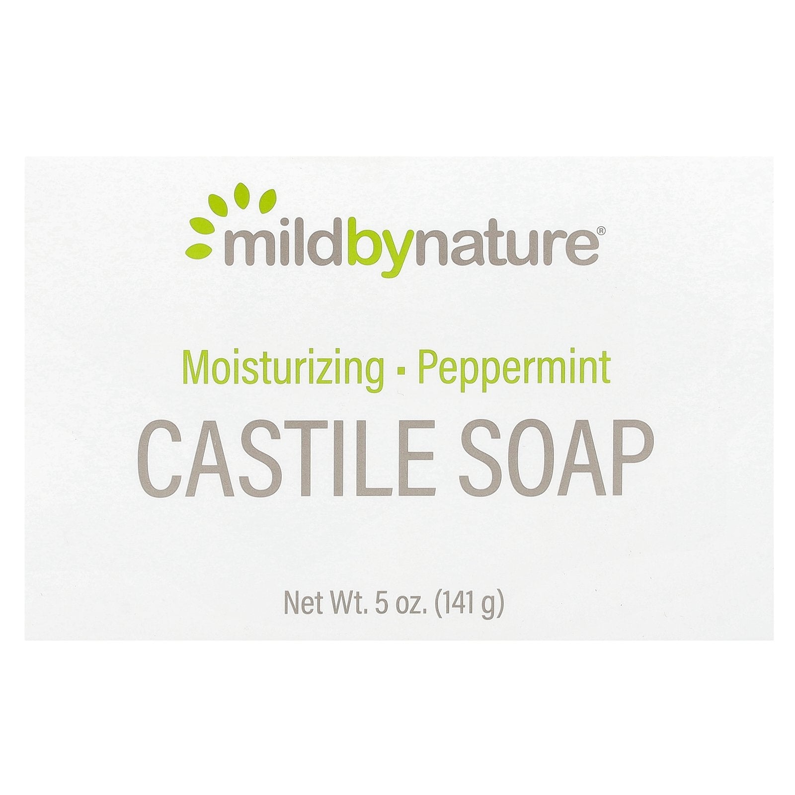 Mild By Nature, Castile Bar Soap, Peppermint, 5 oz (141 g)