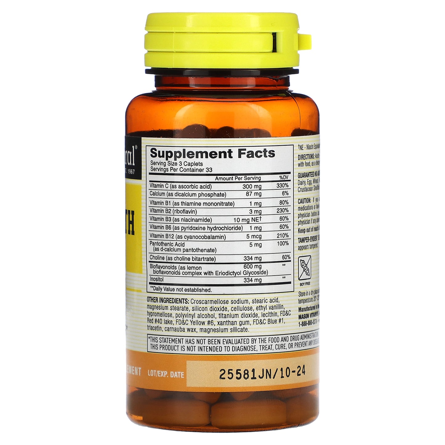 Mason Natural, Advanced Ear Health Formula, 100 Caplets