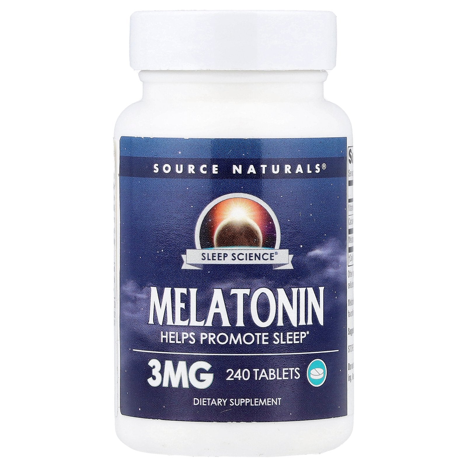 Source Naturals, Sleep Science®, Melatonin, 3 mg, 240 Tablets