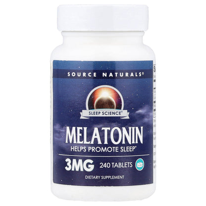 Source Naturals, Sleep Science®, Melatonin, 3 mg, 240 Tablets