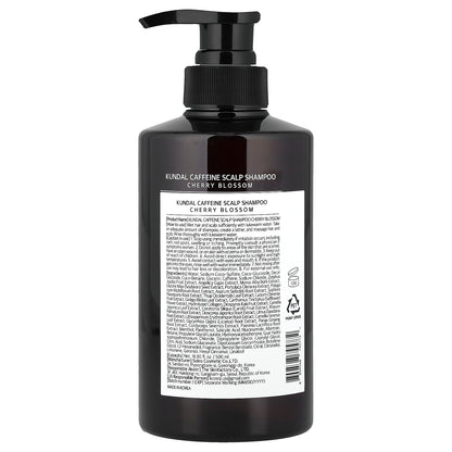 Kundal, Natural Caffeine Hair Care+ Shampoo, For All Hair Types, Cherry Blossom , 16.9 fl oz (500 ml)