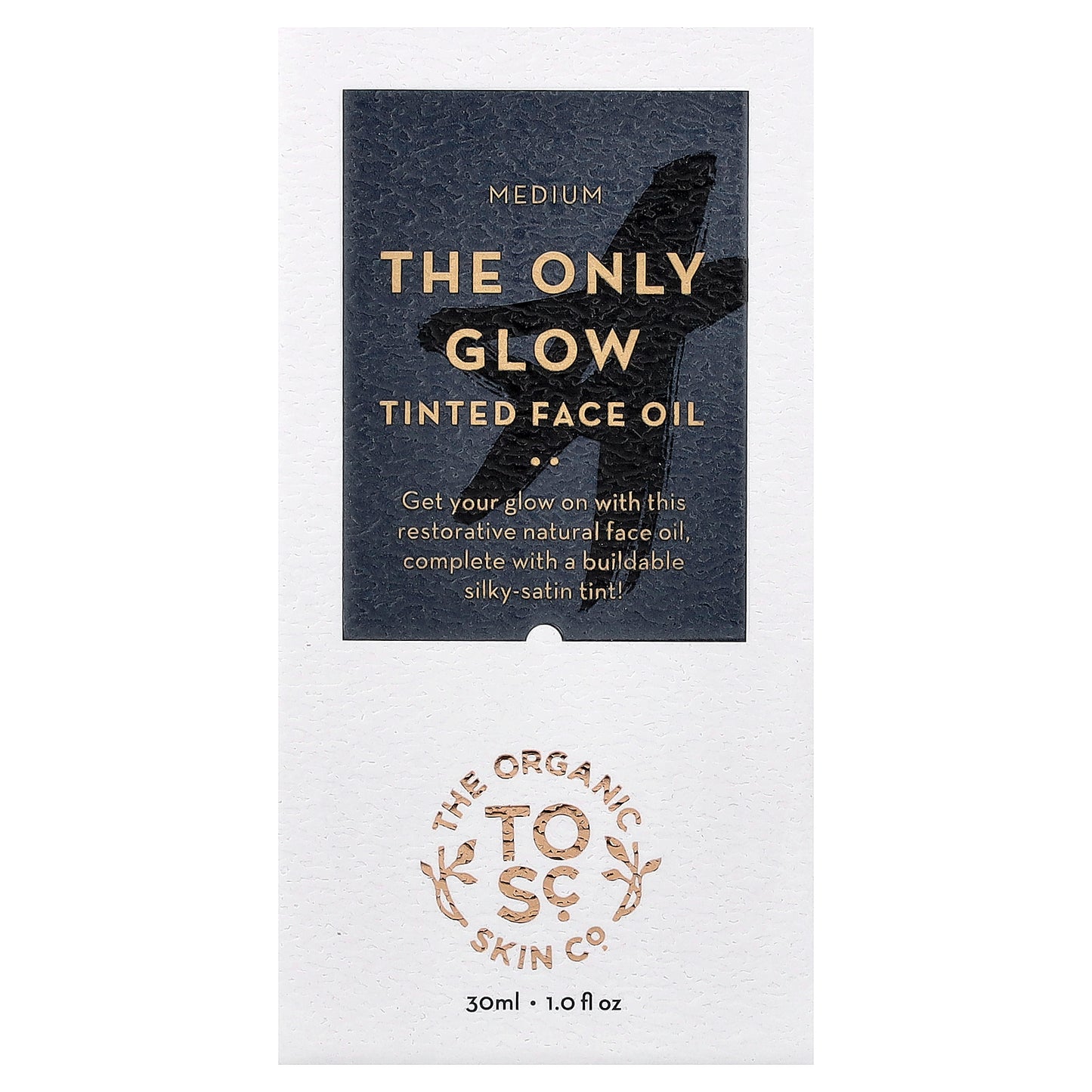 The Organic Skin Co., The Only Glow, Tinted Face Oil, For All Skin Types, Medium, 1 fl oz (30 ml)