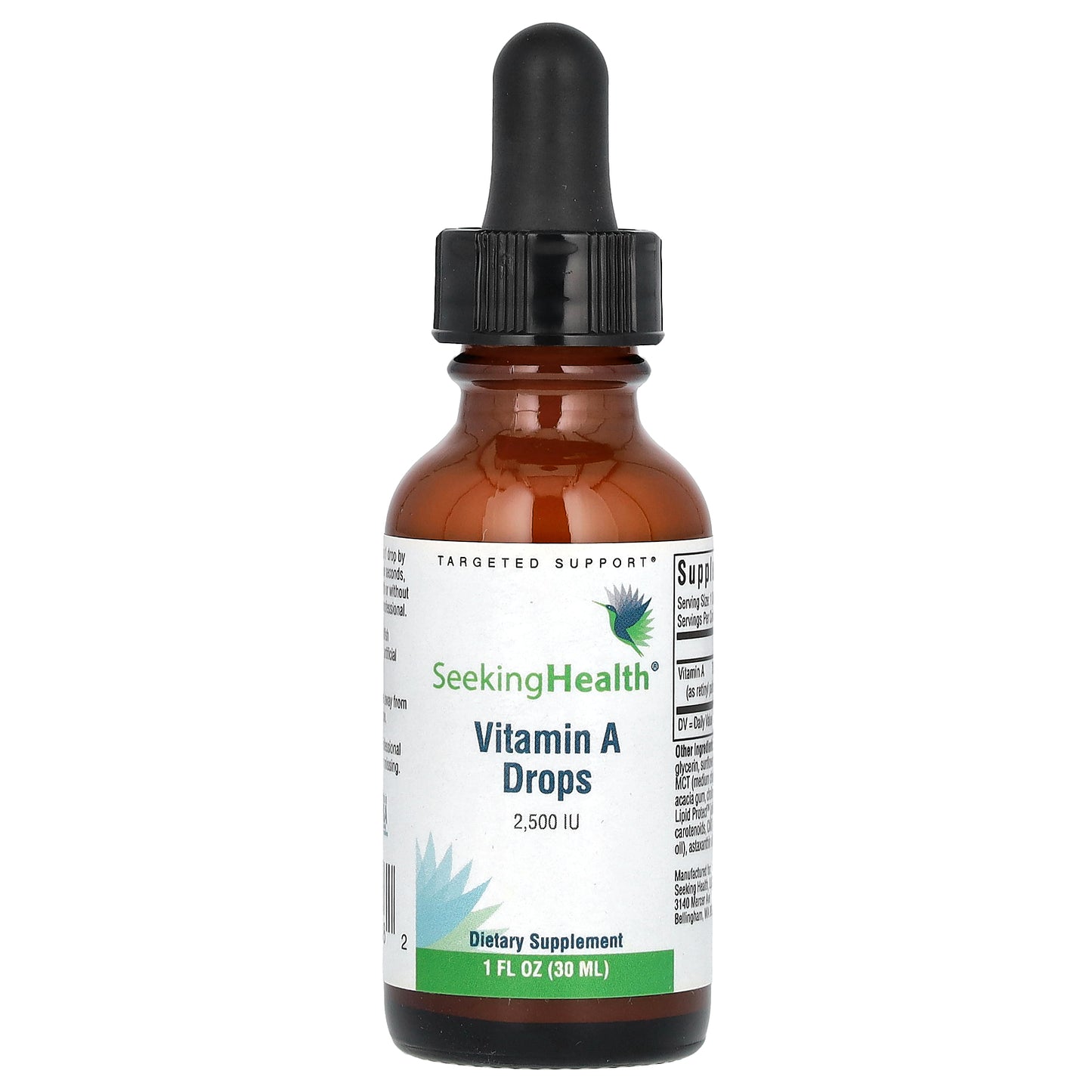 Seeking Health, Vitamin A Drops, 2,500 IU, 1 fl oz (30 ml)