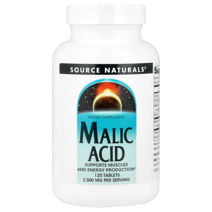 Source Naturals, Malic Acid, 120 Tablets