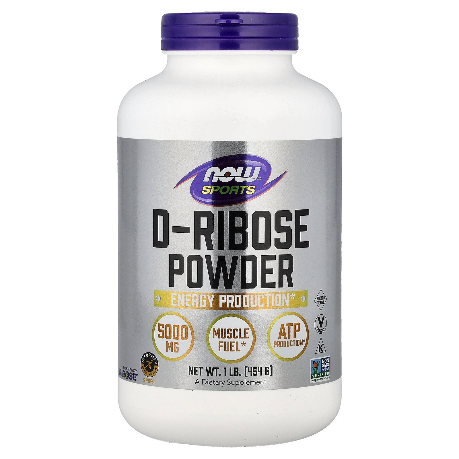NOW Foods, Sports, D-Ribose Powder, 1 lb (454 g)