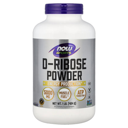 NOW Foods, Sports, D-Ribose Powder, 1 lb (454 g)
