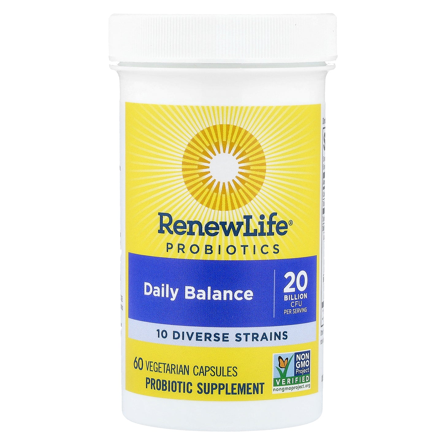 Renew Life, Probiotics, Daily Balance, 60 Vegetarian Capsules