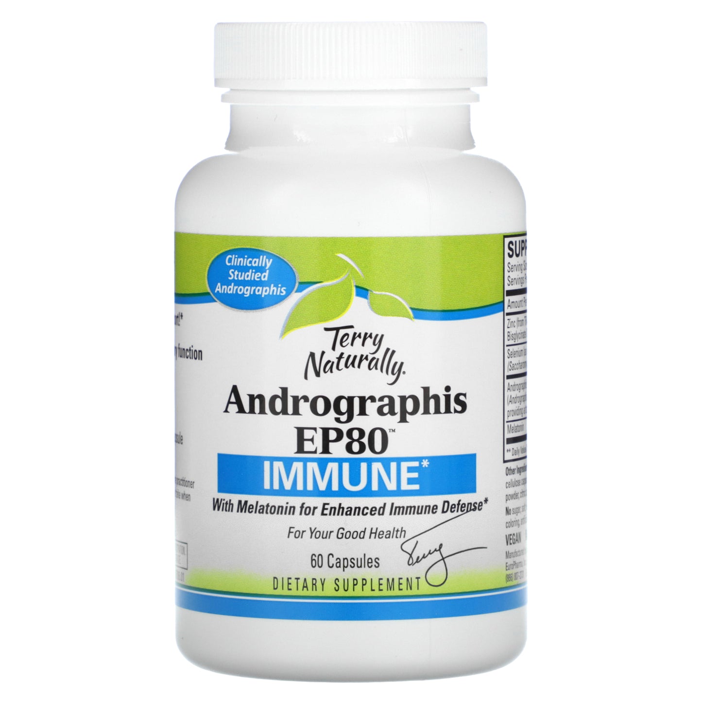 Terry Naturally, Andrographis EP80, Immune, 60 Capsules