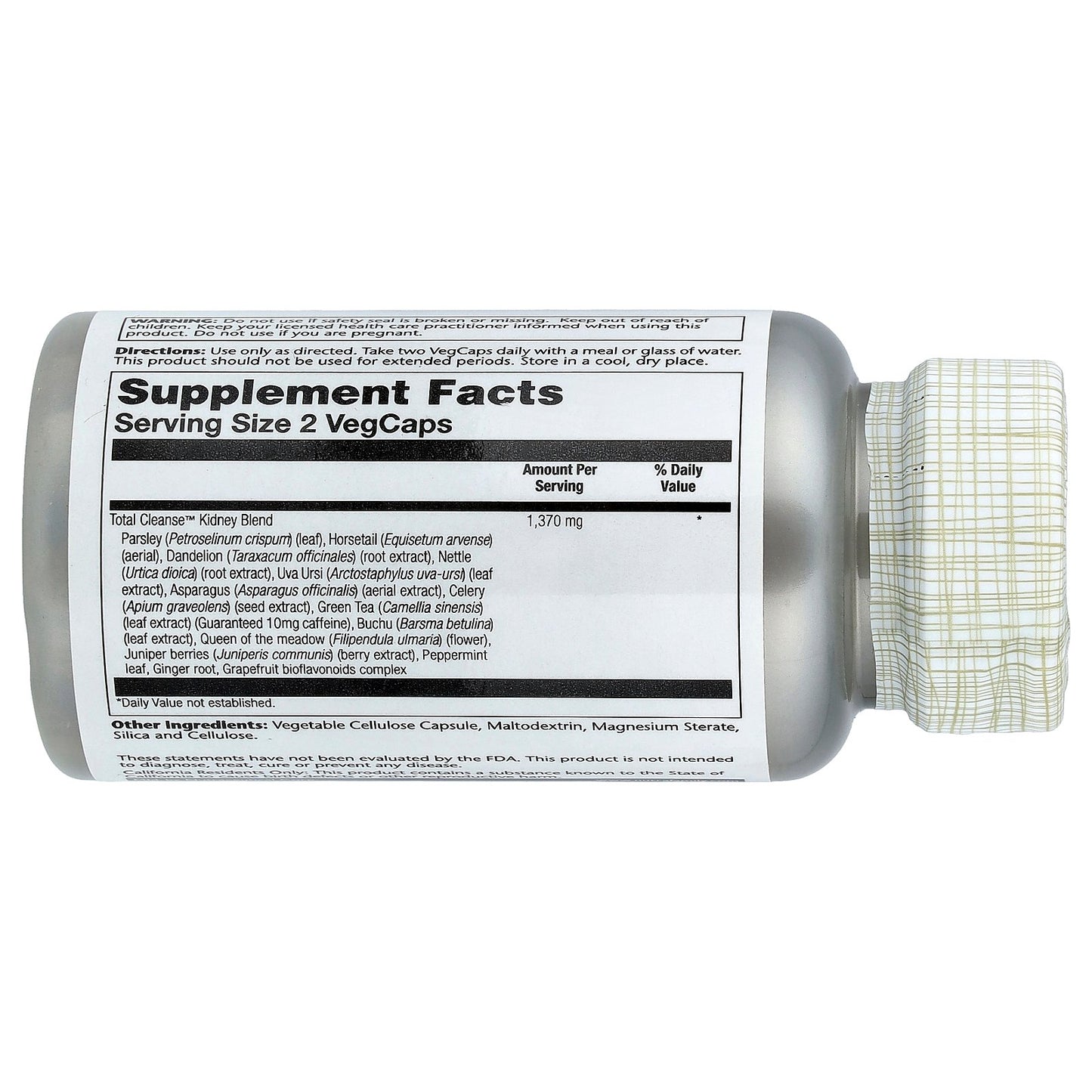 Solaray, Total Cleanse™, Kidneys, 60 VegCaps