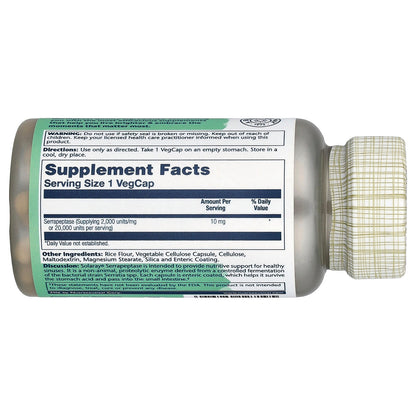 Solaray, Serrapeptase, 10 mg, 90 VegCaps