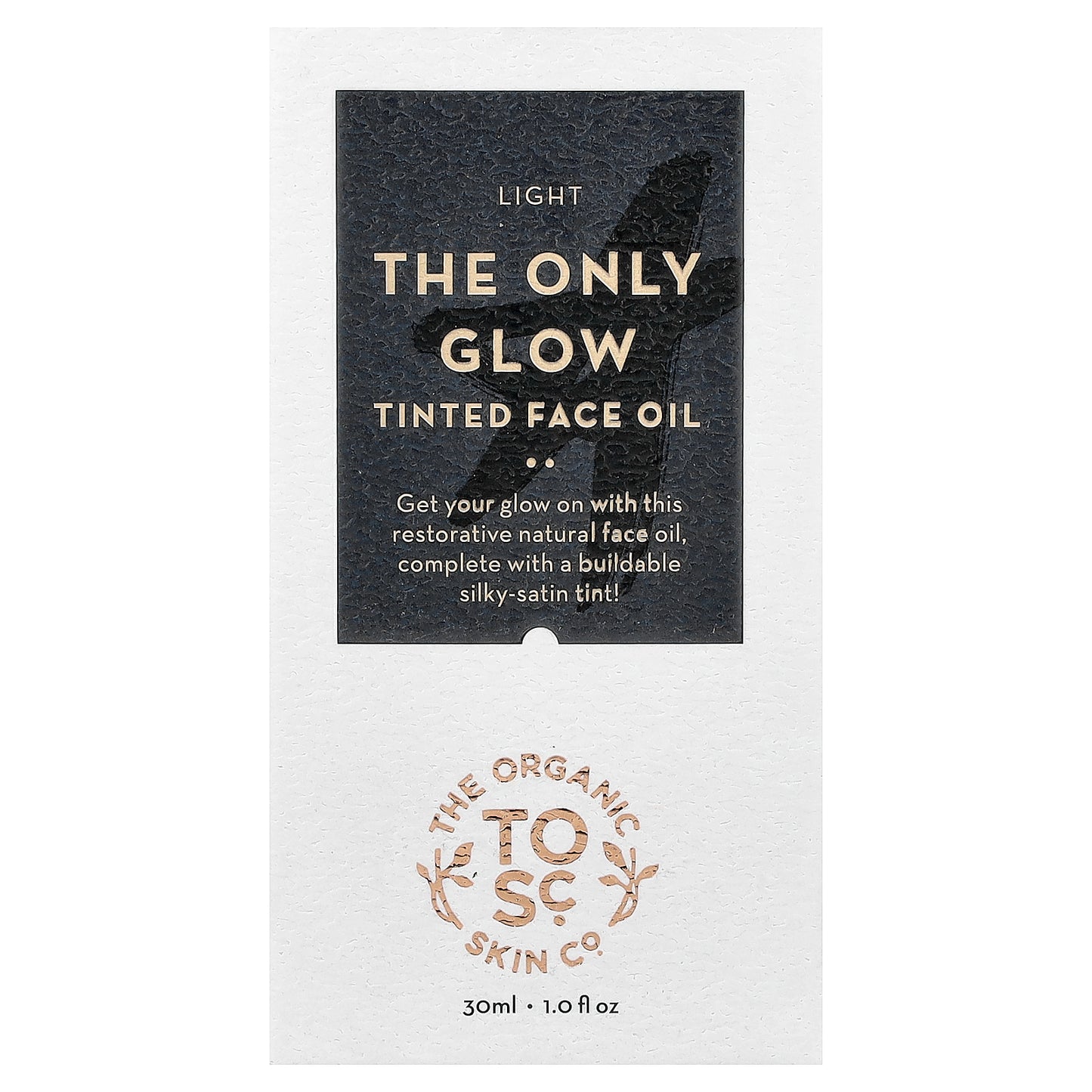 The Organic Skin Co., The Only Glow Tinted Face Oil, For All Skin Types, Light, 1 fl oz (30 ml)