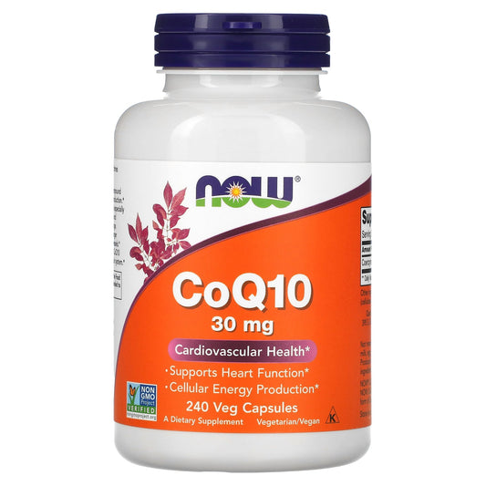 NOW Foods, CoQ10, 30 mg, 240 Veg Capsules