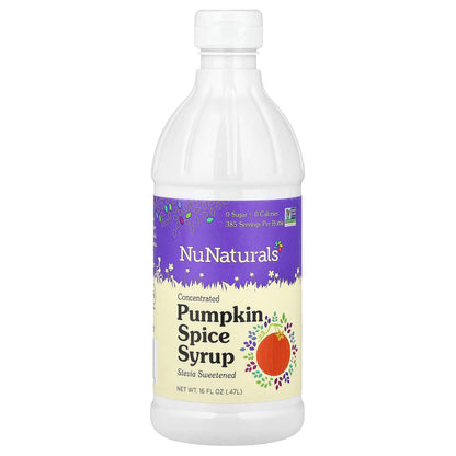 NuNaturals, Concentrated Pumpkin Spice Syrup, 16 fl oz (0.47 l)