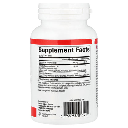 Natural Factors, Vitamin C, Time Release, 1,000 mg, 90 Tablets