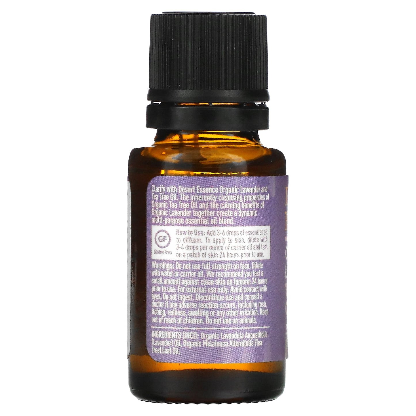 Desert Essence, Organic Lavender Tea Tree Oil, 0.5 fl oz (18 ml)