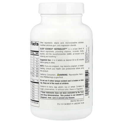Source Naturals, Sleep Science®, NutraSleep™, 100 Tablets