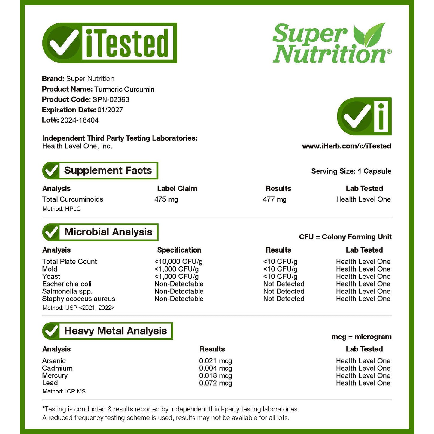 Super Nutrition, Turmeric Curcumin, 500 mg, 120 Veggie Capsules