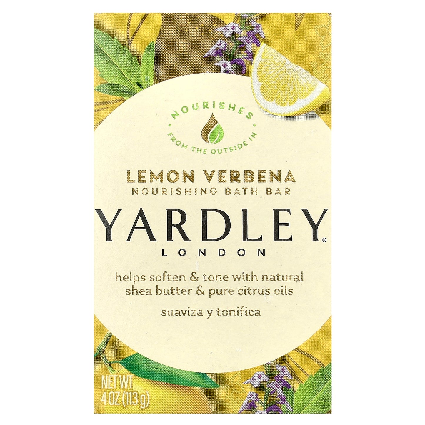 Yardley London, Nourising Bath Bar, Lemon Verbena, 4 oz (113 g)