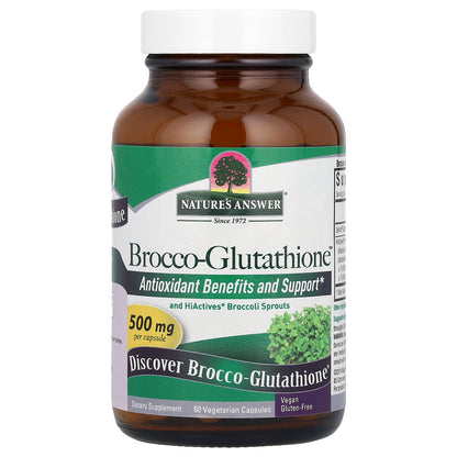 Nature's Answer, Brocco-Glutathione, 500 mg, 60 Vegetarian Capsules