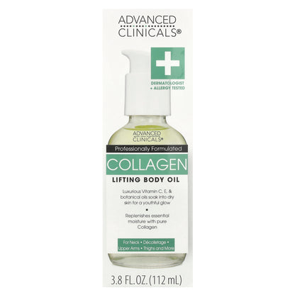 Advanced Clinicals, Collagen, Lifting Body Oil, 3.8 fl oz (112 ml)