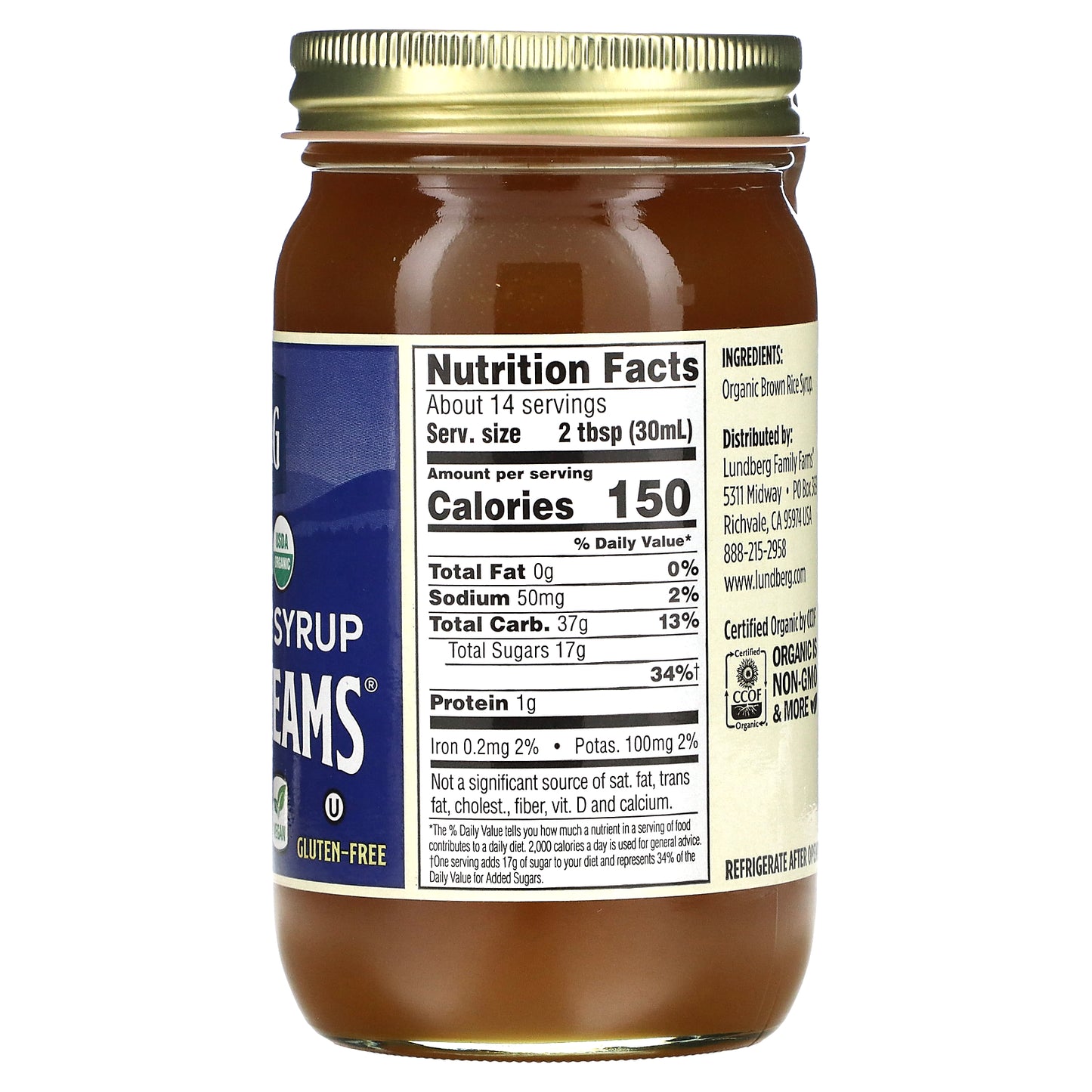 Lundberg, Sweet Dreams, Organic Brown Rice Syrup, 21 oz (595 g)
