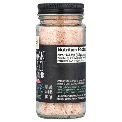 Frontier Co-op, Himalayan Pink Salt, Fine Grind, 4.48 oz (127 g)