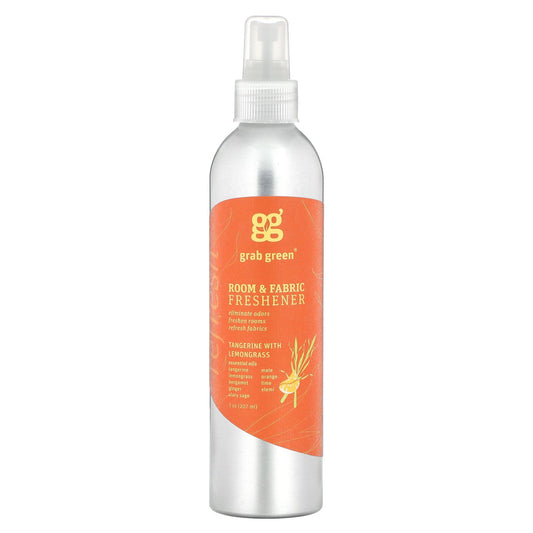 Grab Green, Room & Fabric Freshener, Tangerine with Lemongrass, 7 oz (207 ml)